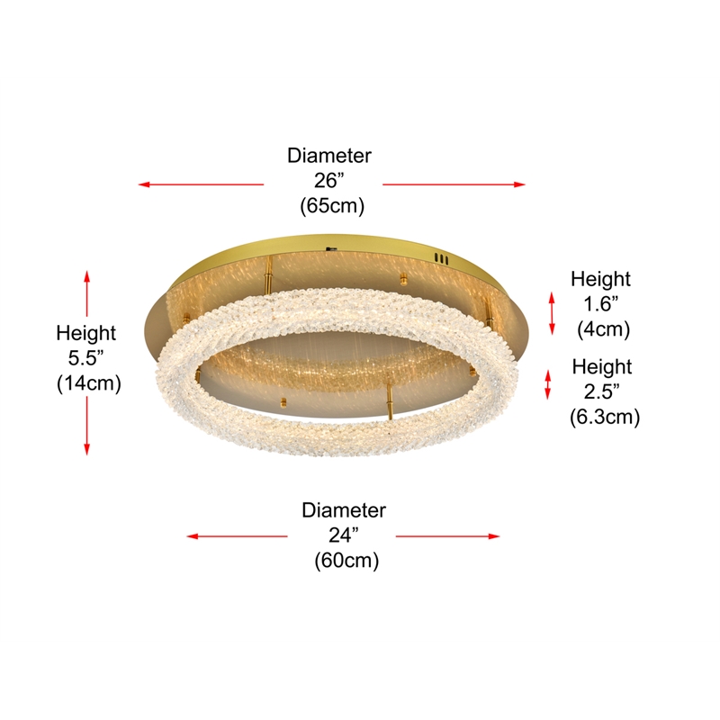 Elegant Lighting Bowen 26