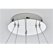 Elegant Lighting Linden 2-Light Metal Adjustable LED Chandelier in Chrome/Clear