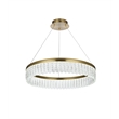 Elegant Lighting Rune 1-Light Metal Adjustable LED Chandelier in Gold