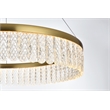 Elegant Lighting Rune 1-Light Metal Adjustable LED Chandelier in Gold
