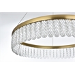 Elegant Lighting Rune 1-Light Metal Adjustable LED Chandelier in Gold