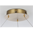 Elegant Lighting Rune 1-Light Metal Adjustable LED Chandelier in Gold
