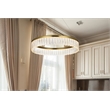 Elegant Lighting Rune 1-Light Metal Adjustable LED Chandelier in Gold