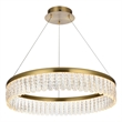 Elegant Lighting Rune 1-Light Metal Adjustable LED Chandelier in Gold