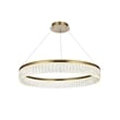 Elegant Lighting Rune 1-Light Metal Adjustable LED Chandelier in Satin Gold