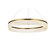 Elegant Lighting Rune 1-Light Metal Adjustable LED Chandelier in Satin Gold