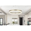 Elegant Lighting Rune 1-Light Metal Adjustable LED Chandelier in Satin Gold