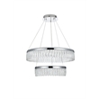 Elegant Lighting Rune 2-Light Metal Adjustable LED Chandelier in Chrome