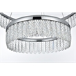 Elegant Lighting Rune 2-Light Metal Adjustable LED Chandelier in Chrome
