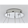 Elegant Lighting Rune 2-Light Metal Adjustable LED Chandelier in Chrome