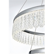 Elegant Lighting Rune 2-Light Metal Adjustable LED Chandelier in Chrome