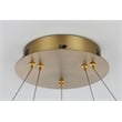 Elegant Lighting Rune 2-Light Metal Adjustable LED Chandelier in Satin Gold