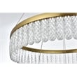 Elegant Lighting Rune 2-Light Metal Adjustable LED Chandelier in Satin Gold