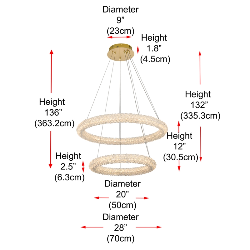 Elegant Lighting Bowen 28