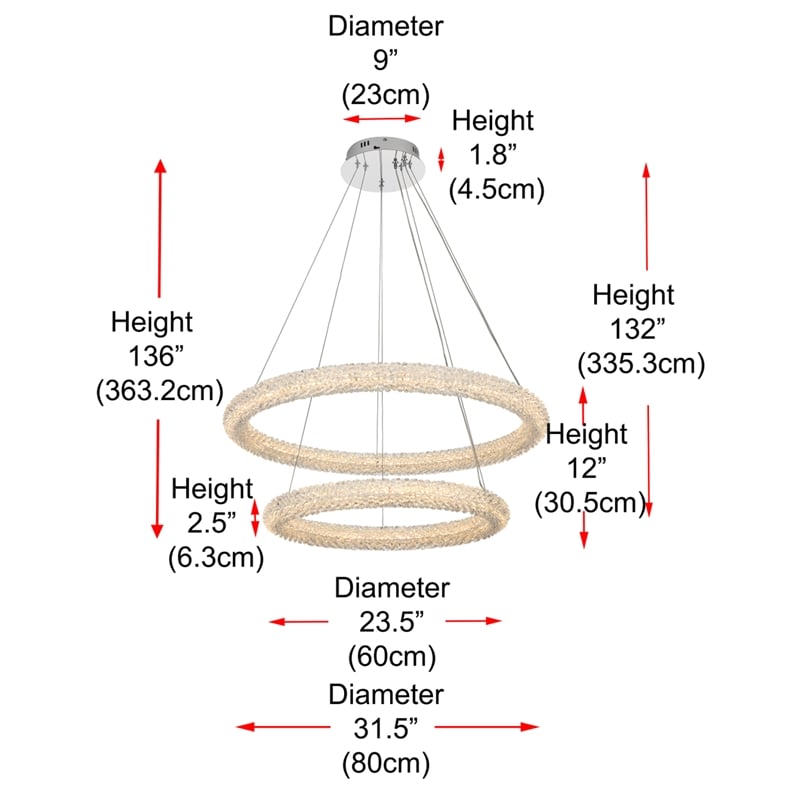 Elegant Lighting Bowen 32