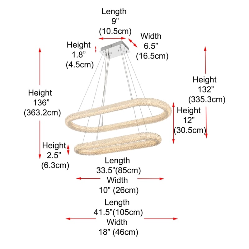 Elegant Lighting Bowen 42