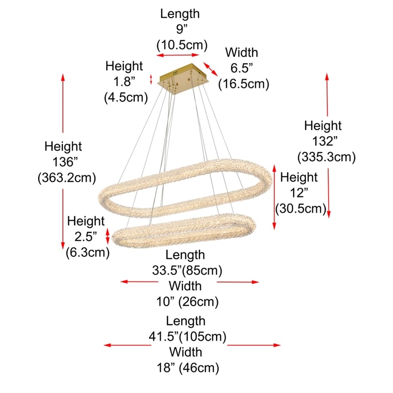 Elegant Lighting Bowen 42