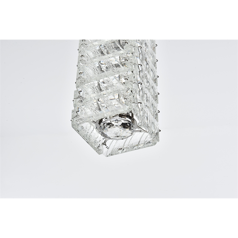 Elegant Lighting Aston 6.5 Inch Led Pendant In Chrome