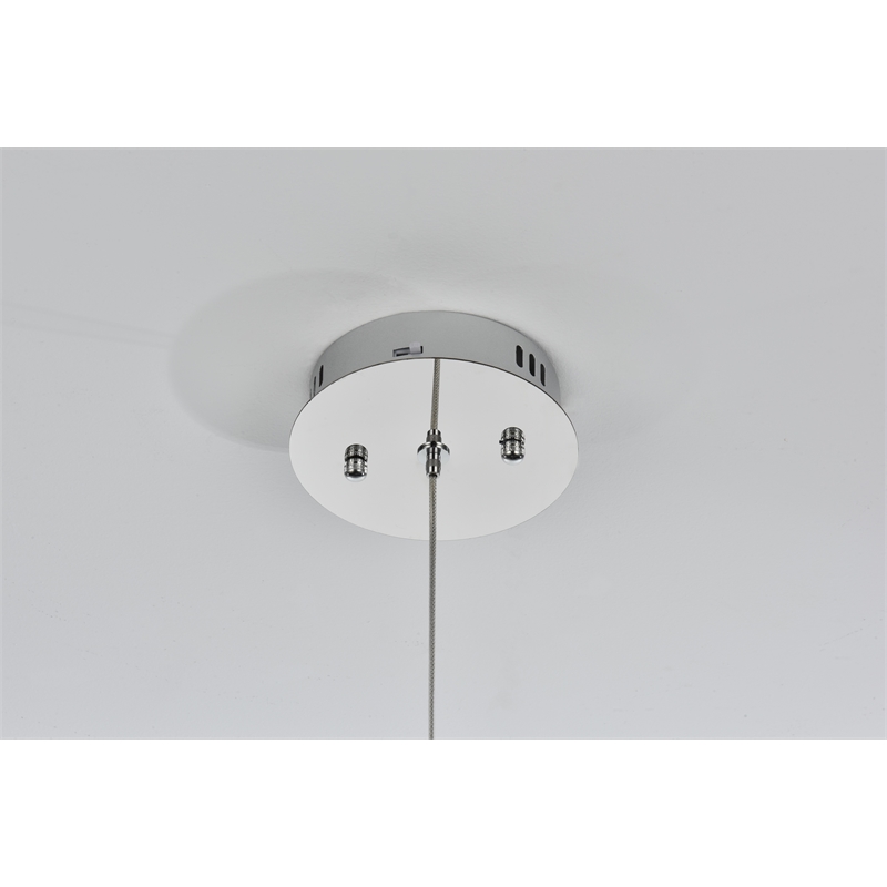 Elegant Lighting Aston 6.5 Inch Led Pendant In Chrome