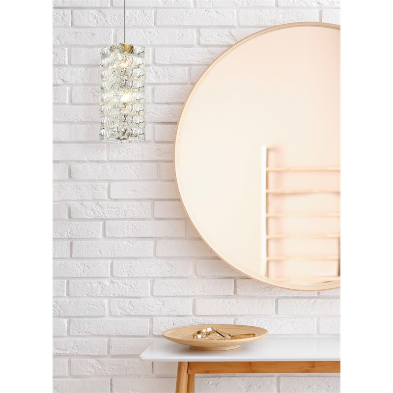 Elegant Lighting Aston 6.5 Inch Led Pendant In Satin Gold
