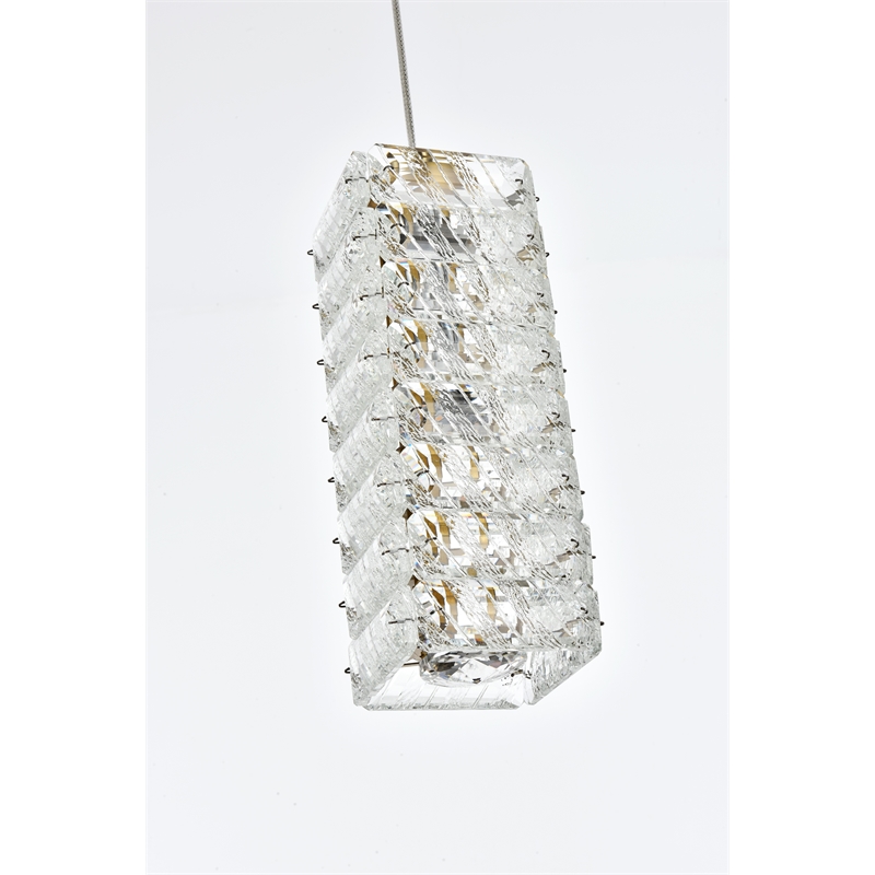 Elegant Lighting Aston 6.5 Inch Led Pendant In Satin Gold