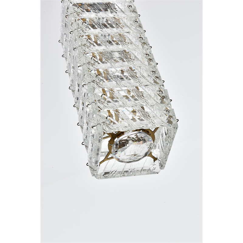 Elegant Lighting Aston 6.5 Inch Led Pendant In Satin Gold