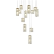 Elegant Lighting Aston 28 Inch Led Pendant In Satin Gold
