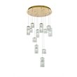 Elegant Lighting Aston 28 Inch Led Pendant In Satin Gold