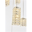 Elegant Lighting Aston 32 Inch Led Pendant In Chrome