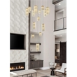 Elegant Lighting Aston 32 Inch Led Pendant In Satin Gold