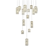 Elegant Lighting Aston 32 Inch Led Pendant In Satin Gold