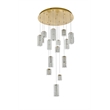 Elegant Lighting Aston 32 Inch Led Pendant In Satin Gold