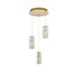 Elegant Lighting Aston 16 Inch Led Pendant In Satin Gold