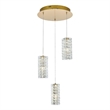 Elegant Lighting Aston 16 Inch Led Pendant In Satin Gold