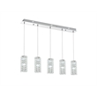 Elegant Lighting Aston 40 Inch Led Pendant In Chrome