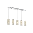 Elegant Lighting Aston 40 Inch Led Pendant In Chrome