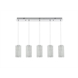 Elegant Lighting Aston 40 Inch Led Pendant In Chrome