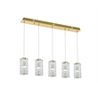 Elegant Lighting Aston 40 Inch Led Pendant In Satin Gold