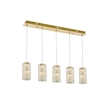 Elegant Lighting Aston 40 Inch Led Pendant In Satin Gold