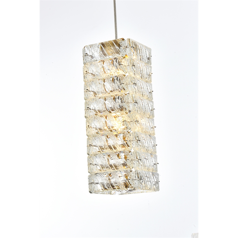Elegant Lighting Aston 40 Inch Led Pendant In Satin Gold