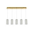Elegant Lighting Aston 40 Inch Led Pendant In Satin Gold