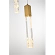 Elegant Lighting Aurora 30 Inch Pendant In Chrome