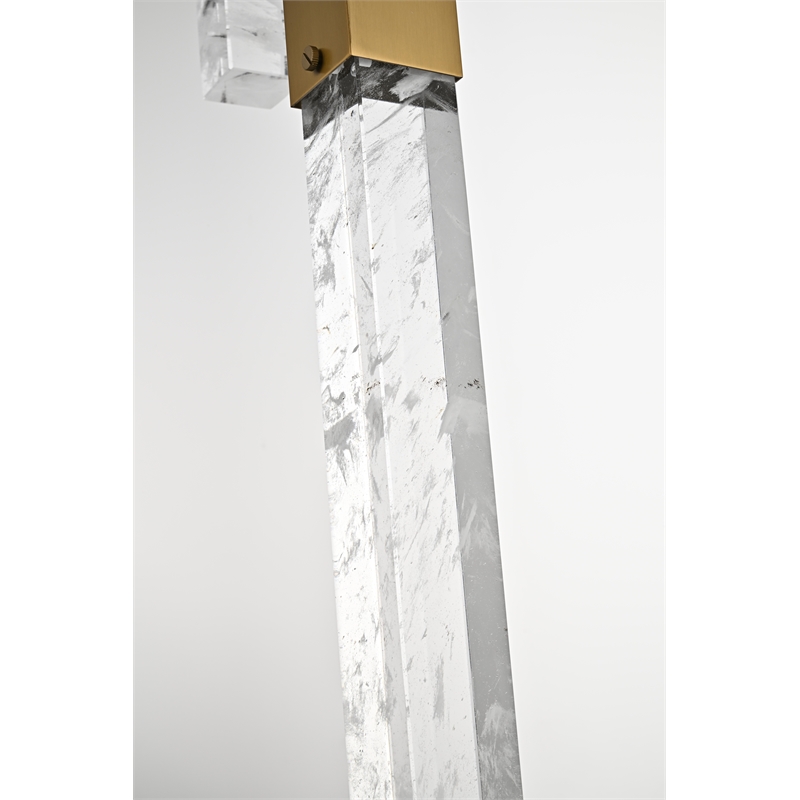 Elegant Lighting Aurora 30 Inch Pendant In Chrome