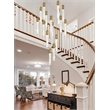Elegant Lighting Aurora 30 Inch Pendant In Chrome