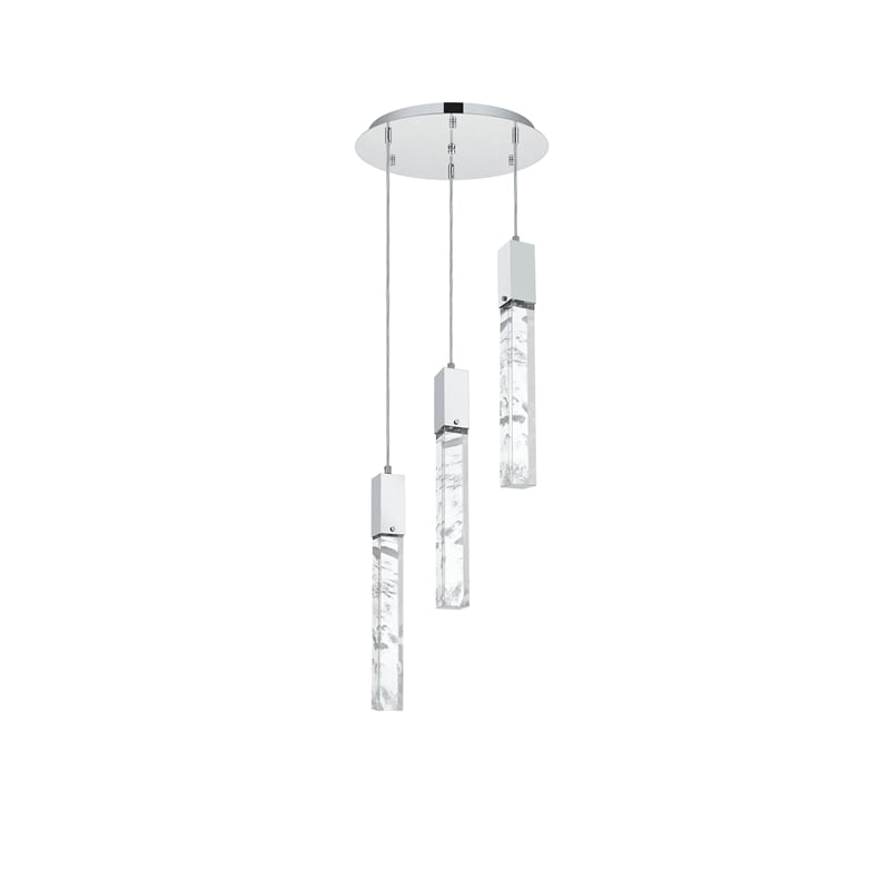 Elegant Lighting Aurora 16 Inch Chandelier In Black