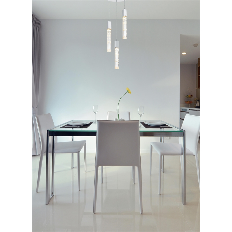 Elegant Lighting Aurora 16 Inch Chandelier In Black