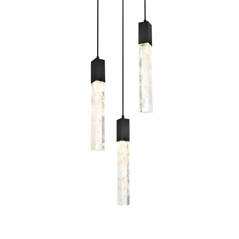 Elegant Lighting Aurora 16 Inch Chandelier In Chrome