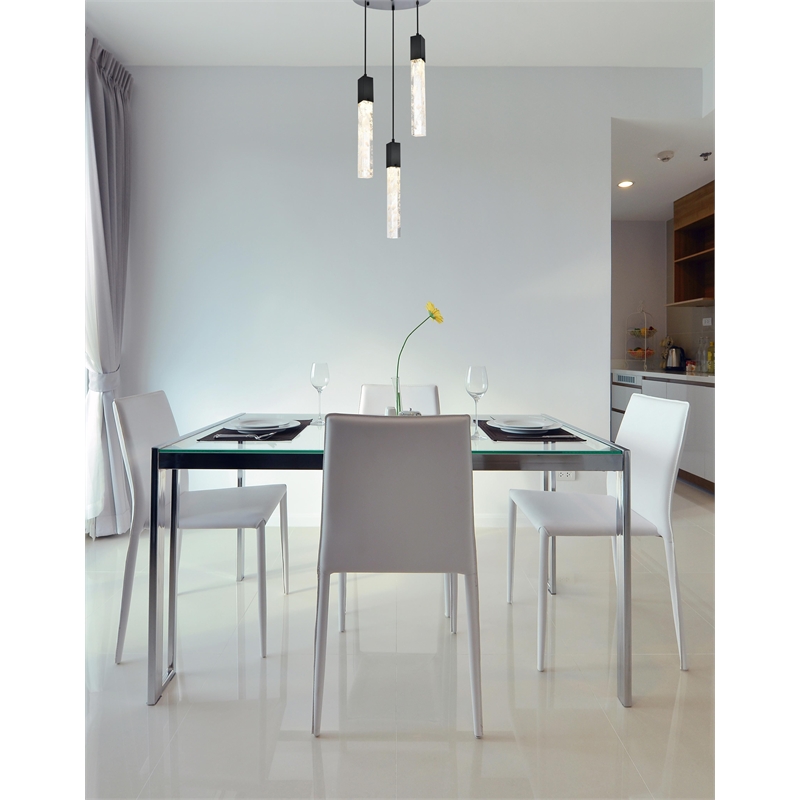 Elegant Lighting Aurora 16 Inch Chandelier In Chrome