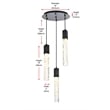 Elegant Lighting Aurora 16 Inch Chandelier In Chrome