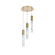 Elegant Lighting Aurora 16 Inch Chandelier In Satin Gold